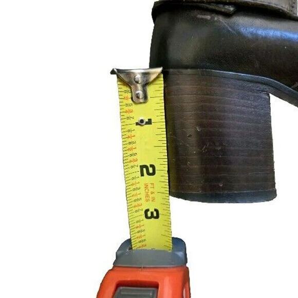 Alberto Fermani Knee High Boots Full Zip Brown Leather Size US 7 Italy 👀 - Picture 14 of 15